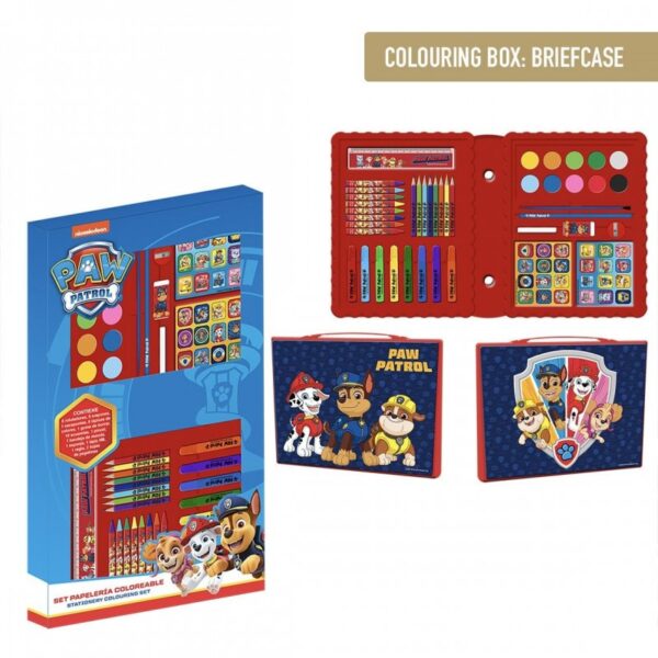 Set papeleria coloreable Paw patrol