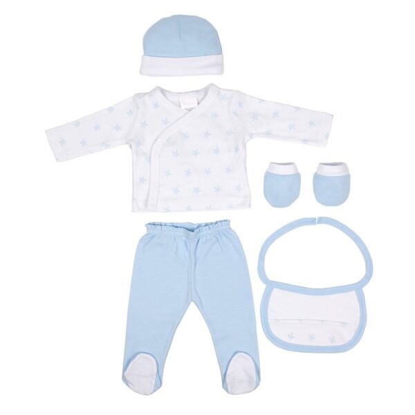 Set regalo bebe 5 piezas 100% algodón modelo estrellas talla única-ALM-SET05-Interbaby - Imagen 7