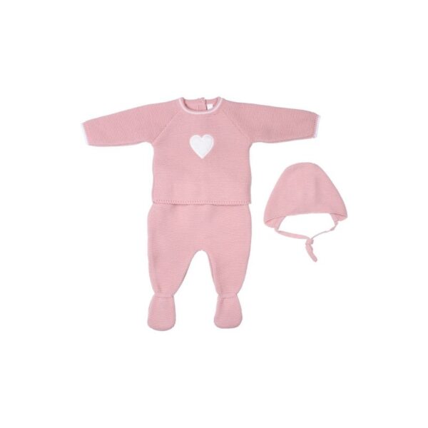Conjunto punto bebé corazon -Tony Bambino - Imagen 2