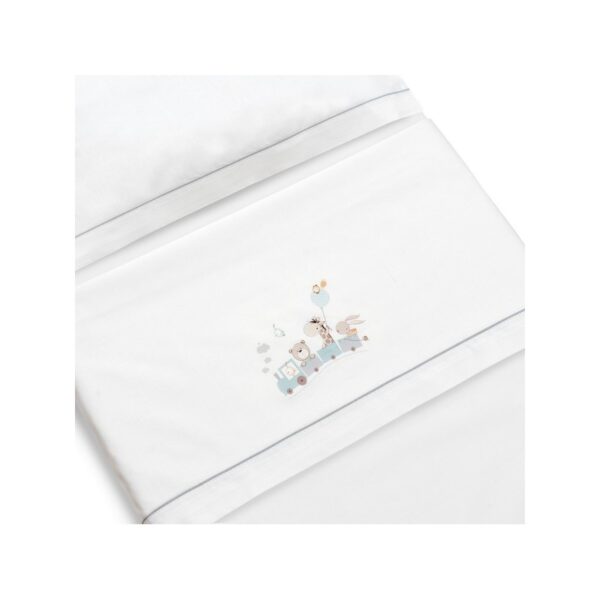 Triptico para cuna+Kit peine y cepillo Jirafa tren-D3198-Interbaby Color Blanco/Verde - Imagen 3