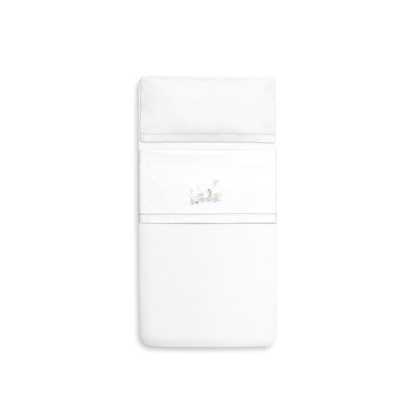 Triptico para cuna+Kit peine y cepillo Jirafa tren-D3198-Interbaby Color Blanco/Verde - Imagen 4