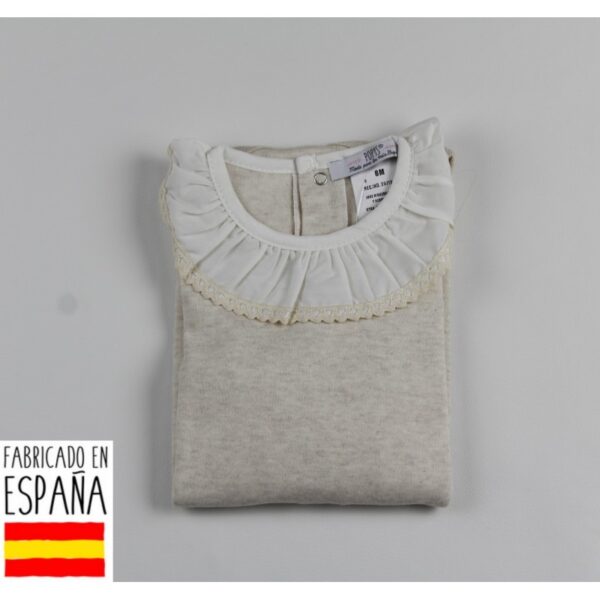 Body manga larga cuello volante puño elástico-ALM-21762-POPYS - Imagen 2