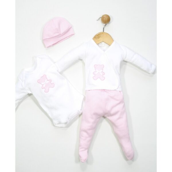 Conjunto Body Camiseta Osito Polaina y Gorro - Imagen 2
