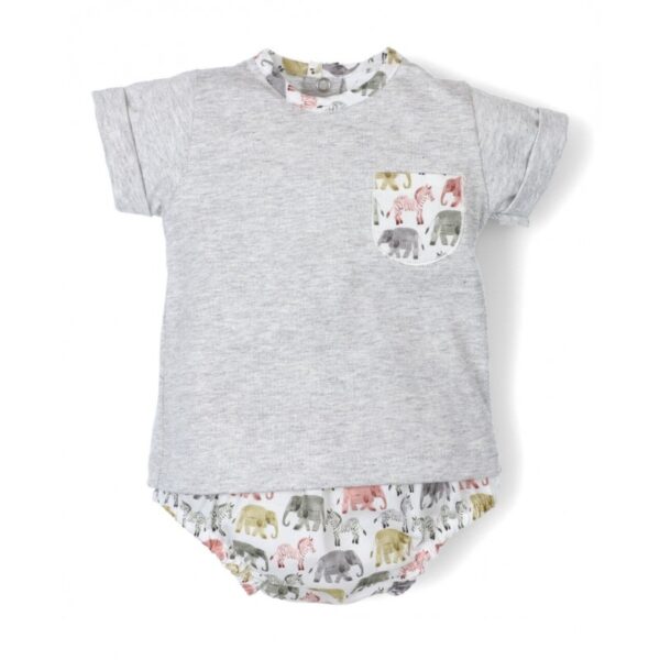 Conjunto corto bebé niño savanna - Popys - Imagen 2