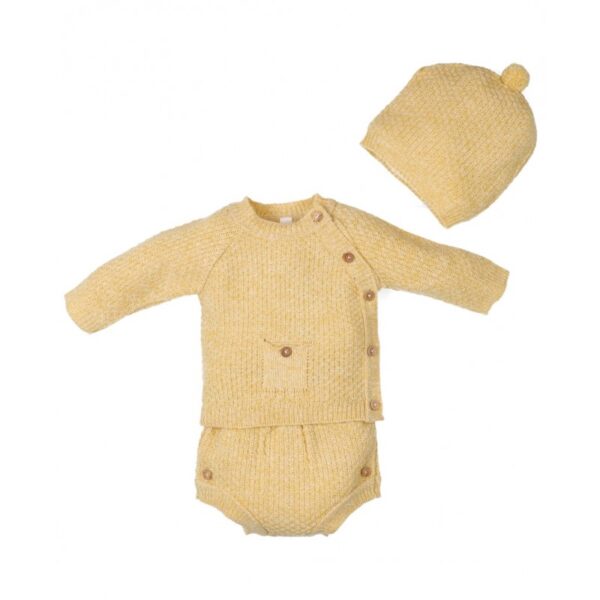 Conjunto de Punto 3 Piezas para Bebé Popys - Imagen 2