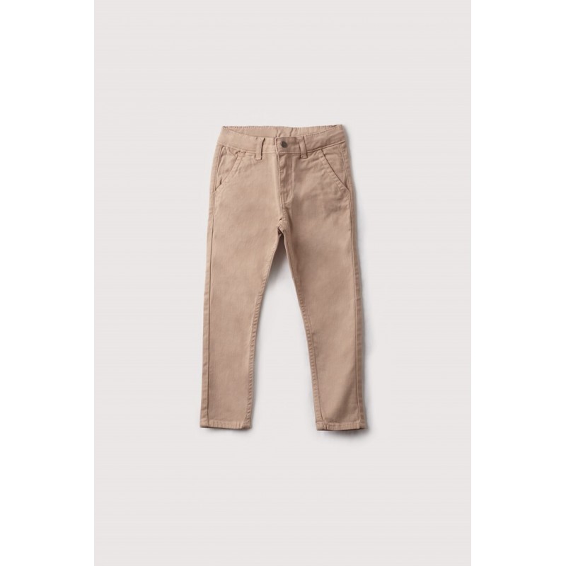 Pantalon largo niño liso color leña Street Monkey