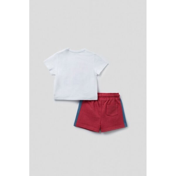 Conjunto corto de 2 piezas bebé niño auto crazy