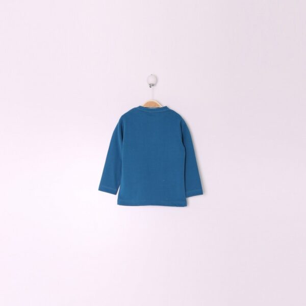 Camiseta Manga Larga Bebe Niño Color Mykonos - Imagen 4