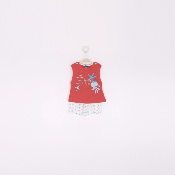 Conjunto bebe niña dibujos mar camiseta y pantalon-ALM-191029-Street Monkey - Imagen 3