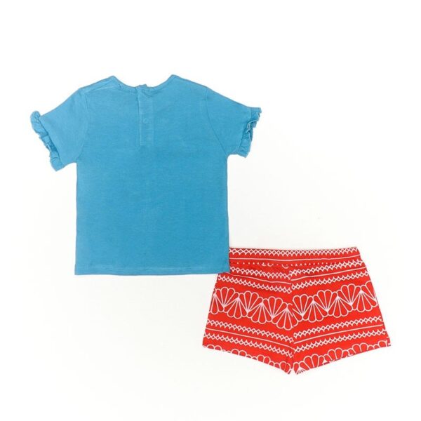 Conjunto camiseta manga corta y pantalón corto flowers Street Monkey - Imagen 5