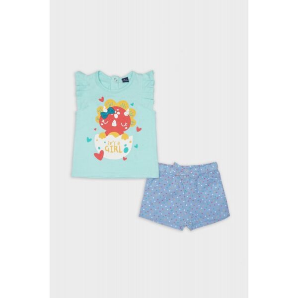 camiseta y pantalon corta verano bebe niña Street Monkey - Imagen 5