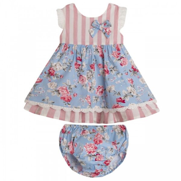 Vestido de fiesta con braguita con detalles de flores-ALM-BGV90509-Newness - Imagen 7