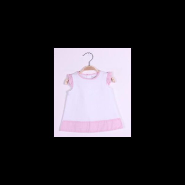 Vestido manga corta con cuadros-ALM-BGV04543