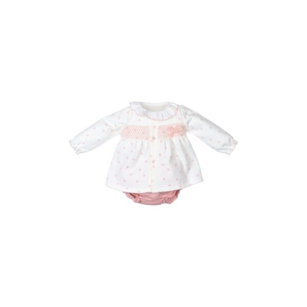 Vestido Manga Larga y Cubrepañal Tony Bambino