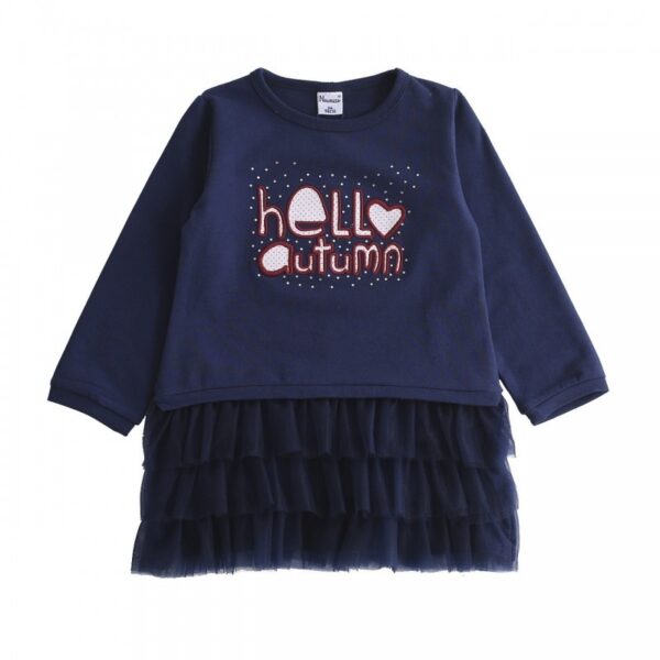 Vestido sudadera con lazo con falda tul volantes-ALM-JGI67803 - Imagen 3